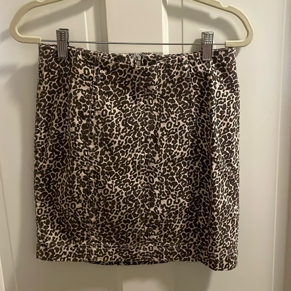 Free people cheetah print skirt size 4